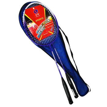 Zestaw Rakiety do Badmintona Metalowe Pokrowiec Akcesoria Sportowe