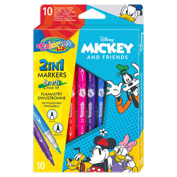 DISNEY COLORINO - FLAMASTRY DWUSTRONNE 10 KOL - MICKEY