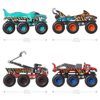 Hot Wheels Monster Trucks ciężarówka mix (4szt) Mattel