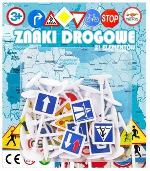 ZNAKI DROGOWE 21 ELEMENTÓW