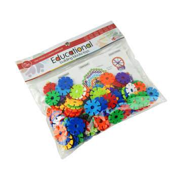 Klocki gwiazdki edukacyjne dla dzieci zestaw kreatywny w folii