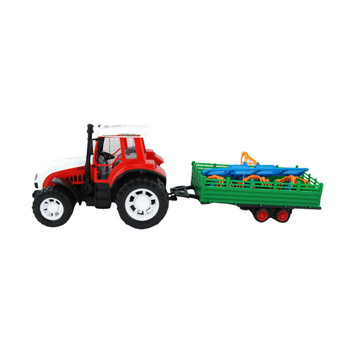 Traktor zabawkowy z przyczepą pojazd rolniczy dla dzieci farma edukacyjny