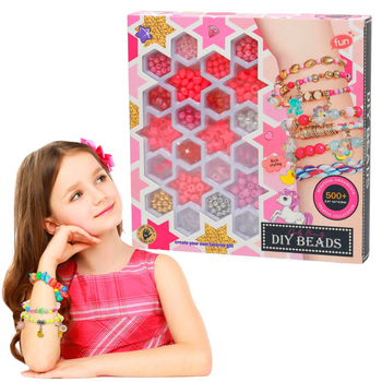 Koraliki zestaw do tworzenia biżuterii kreatywne hobby dla dzieci i dorosły