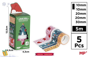 Taśmy dekoracyjne świąteczne washi