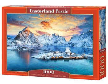 Puzzle 1000 Sunrise on Sakrisoy, Lofoten CASTOR Castorland