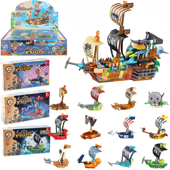 KLOCKI STATEK PIRACKI +31 ELEMENTÓW