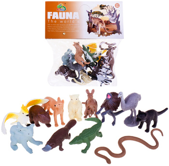 Zwierzęta Zoo Australia 12 Sztuk Figurki Dla Dzieci Edukacyjne Zabawki