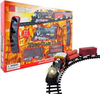 Kolejka na baterie 17 elementów zestaw edukacyjny dla dzieci zabawka