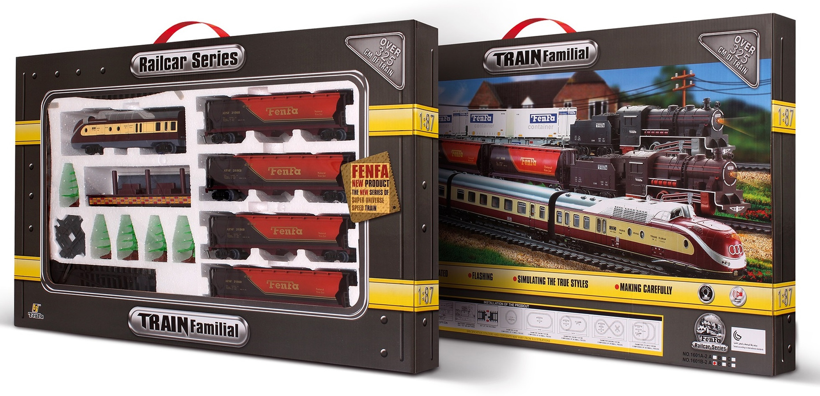 Kolejka Na Baterie Zestaw Pociąg Tor Peron Światło Dźwięk 36 Elementów