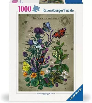 Puzzle 1000 Cykl życia motyla Ravensburger
