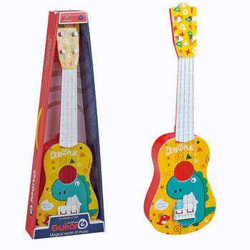 Gitara Dziecięca Edukacyjna Dinozaur Zabawka Muzyczna Interaktywna