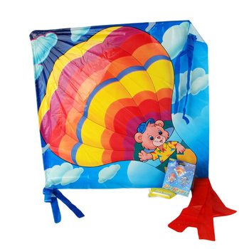 Latawiec duży 89x89 cm dla dzieci kolorowy zabawka na wietrzne dni