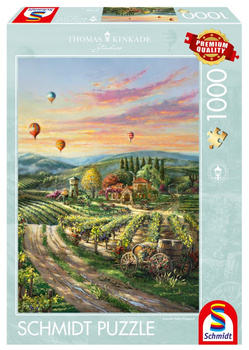 Puzzle 1000 PQ T. Kinkade Winnica w dolinie 111436