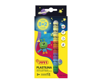 Plastelina Box 8 kolorów + 2 świecące w ciemności po 15 g