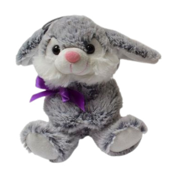 Zając pluszowy siedzący miękki przytulanka dla dzieci dekoracyjny