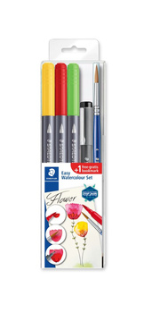 Zestaw akwarelowy Kwiaty 3xBrush Pen S 3001 1 xS308 03-9 pędzelek Staedtler