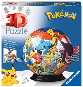 Puzzle 3D 72 Kula Pokemon Ravensburger
