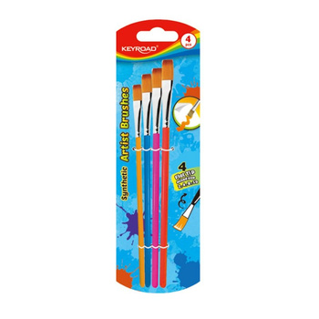 Pędzle KEYROAD 4szt.