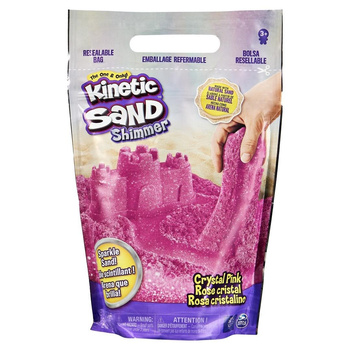 Kinetic Sand - Piasek błyszczący różowy 900g Spin Master