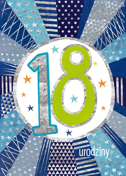 Karnet b6 18-stka niebieski