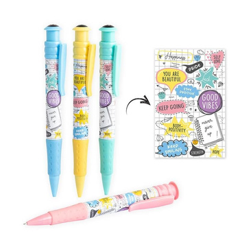 Długopis XL motywacyjny mix kolorów