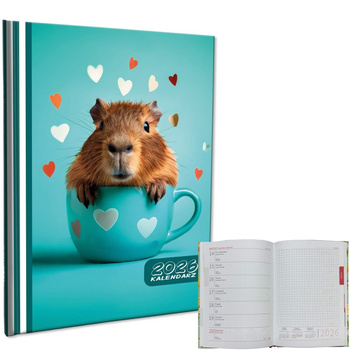 Kalendarz 2026 A5 tygodniowy notatka Kapibara