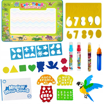 Mapa Magiczna Do Malowania Wodą Wodna Kolorowanka Edukacyjna Dla Dzieci Pre