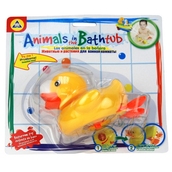KACZUSZKA DO KĄPIELI ZABAWKA NAKRĘCANA PŁYWAJĄCA DLA DZIECI ANIMALS BATHTUB