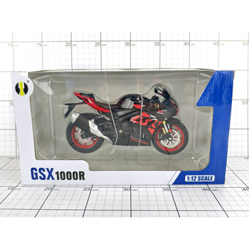 MOTOCYKL 1:12 SUZUKI GSX1000R ŚW./DŹW.