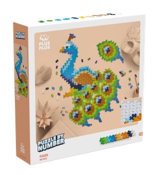 PLUS-PLUS PUZZLE BY NUMBER PAW - 800 ELEMENTÓW