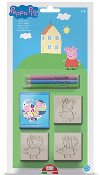 MULTIPRINT PEPPA PIG PIECZĄTKI BLISTER 3 SZT