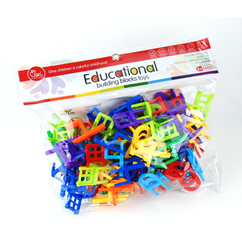 Krzesła układanka 70 elementów edukacyjna zabawka dla dzieci rozwijająca