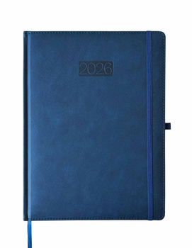 Kalendarz 2026 A4 Elegance dzienny V2 granatowy K-A4D