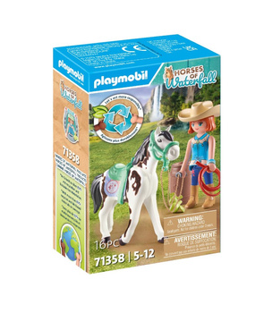 Playmobil Ellie i Sawdust ćwiczące western riding 71358