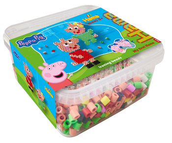 HAMA MAXI KORALIKI I PODSTAWKA W PUDEŁKU ŚWINKA PEPPA