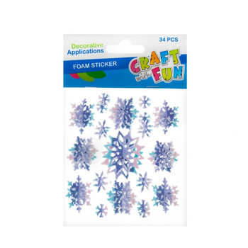 Ozdoba BN dekoracyjna samoprzylepna gwiazdki 34szt