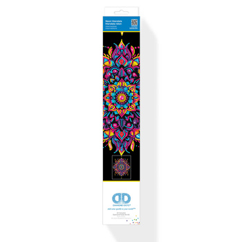 DIAMOND DOTZ ADULTS FLOCKED NEON MANDALA