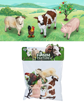 ZWIERZĘTA DOMOWE 4 SZTUK FIGURKI ZESTAW EDUKACYJNY DLA DZIECI