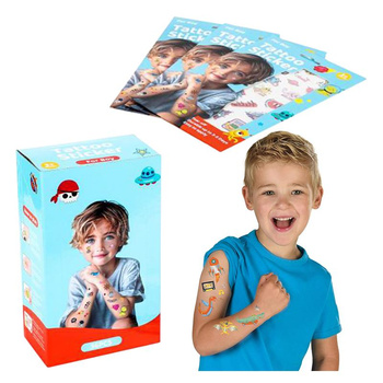 Tatuaże naklejki wodoodporne zmywalne zestaw dla chłopców dzieci 60sztuk