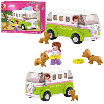 KLOCKI SLUBAN BUS DLA DZIEWCZYNKI 158 EL PIESKI ZESTAW KREATYWNY