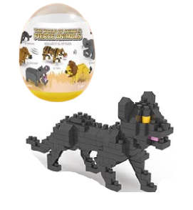 MINI KLOCKI ZWIERZĘTA SAWANNA FIGURKA SŁOŃ TYGRYS LEW KREATYWNA ZABAWA