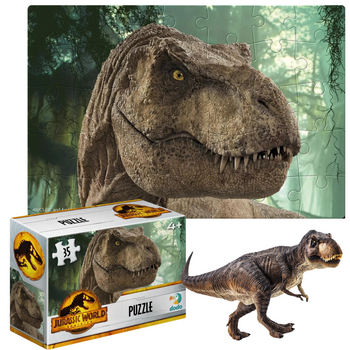 Puzzle Mini Jurassic Park Układanka 35 Elementów Park Jurajski Dla Dzieci