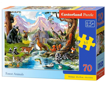 Puzzle 70 Forest Animals CASTOR Castorland