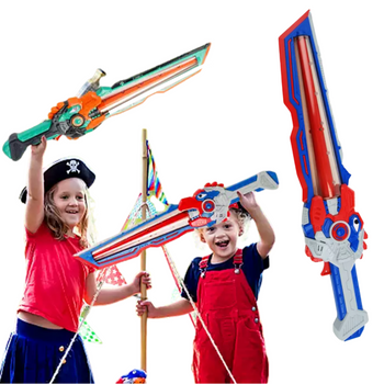 Miecz świetlny LED interaktywny świecący dźwiękowy zabawka 51 cm dla dzieci