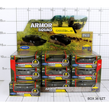 Welly Samochody Wojskowe 1.60 Kolekcjonerskie Modele w Pudełku