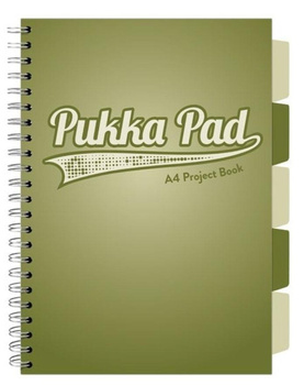 Kołozeszyt Pukka Pad A4 Project Book Olive green oliwkowy