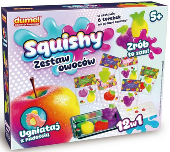 Squishy zestaw owoców Dumel