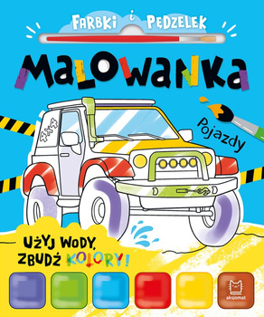 Pojazdy. Farbki i pędzelek