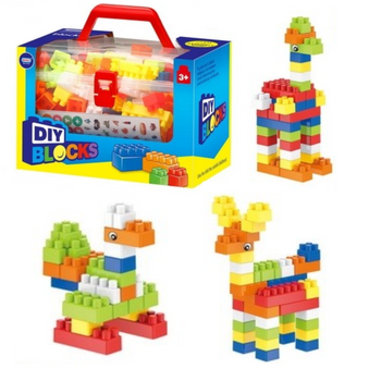 Klocki Konstrukcyjne W Walizce Duże Bezpieczne Plastikowe El. 140 Prezent