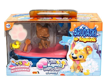 Brudaski w kąpieli piesek Corgi czarno-brązowy 5el EPEE